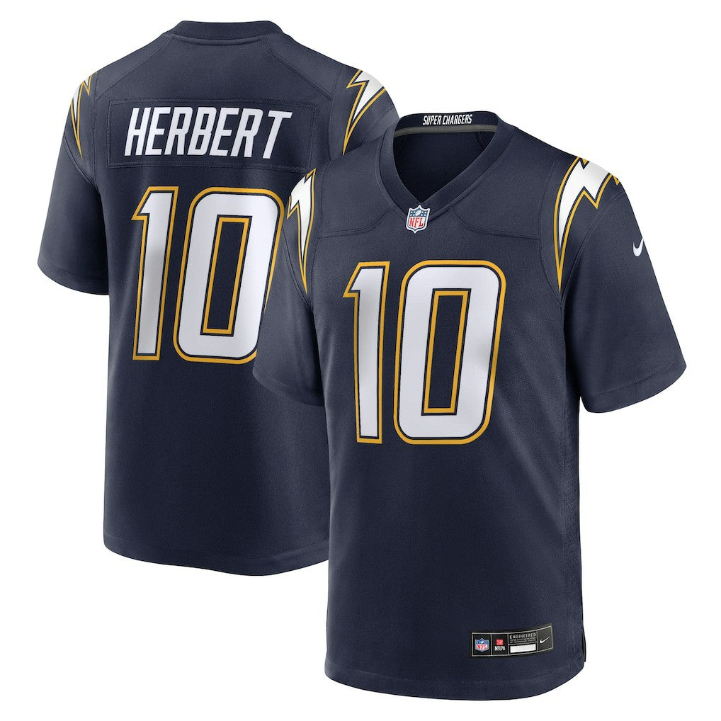 Justin Herbert Los Angeles Chargers Alternate Super Chargers Game Player Jersey Navy