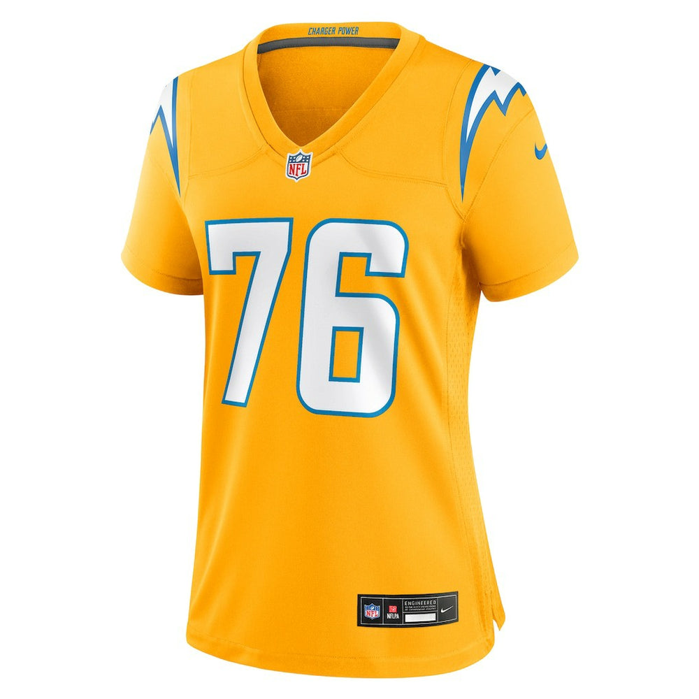 Joe Alt Los Angeles Chargers Women's Alternate Charger Power Game Jersey Gold