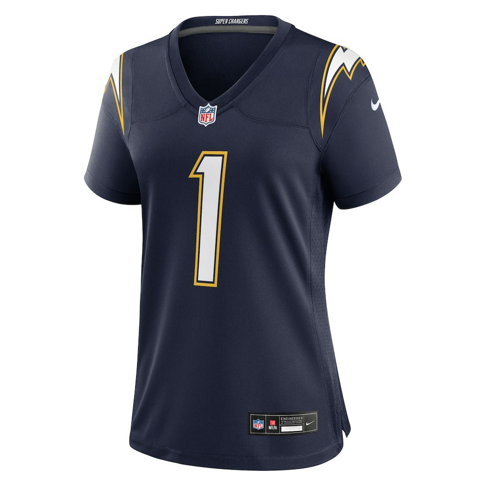 Quentin Johnston Los Angeles Chargers Women's Alternate Super Chargers Game Jersey Navy