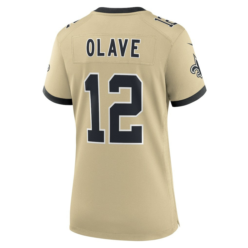 Chris Olave New Orleans Saints Women's Gameday Golds Alternate Game Player Jersey Gold