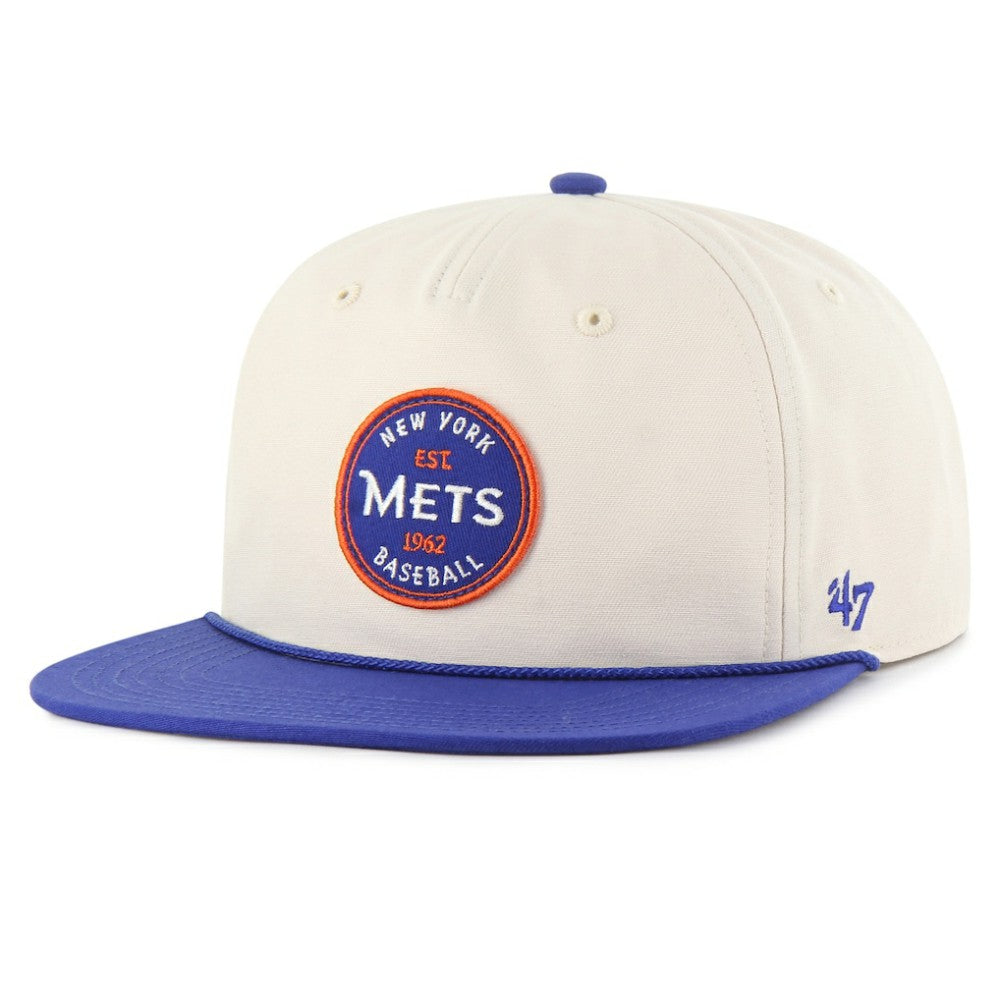 New York Mets '47 Payson Captain Snapback Hat - Natural Hats