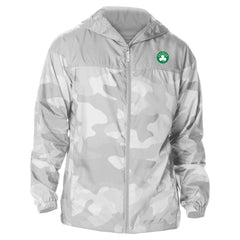 Boston Celtics Camo Flash Challenger Windbreaker Full-Zip Jacket Gray