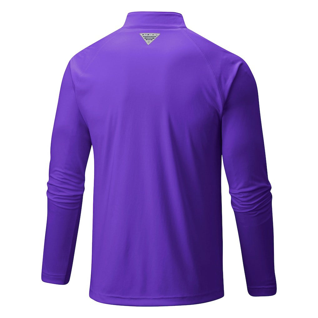Charlotte Hornets Terminal Tackle Raglan Omni-Shade Quarter-Zip Jacket Purple