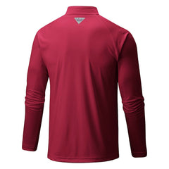 Cleveland Cavaliers Terminal Tackle Raglan Omni-Shade Quarter-Zip Jacket Wine