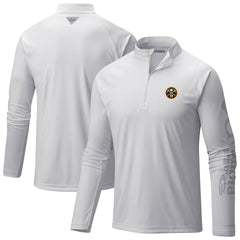 Denver Nuggets Terminal Tackle Raglan Omni-Shade Quarter-Zip Jacket White
