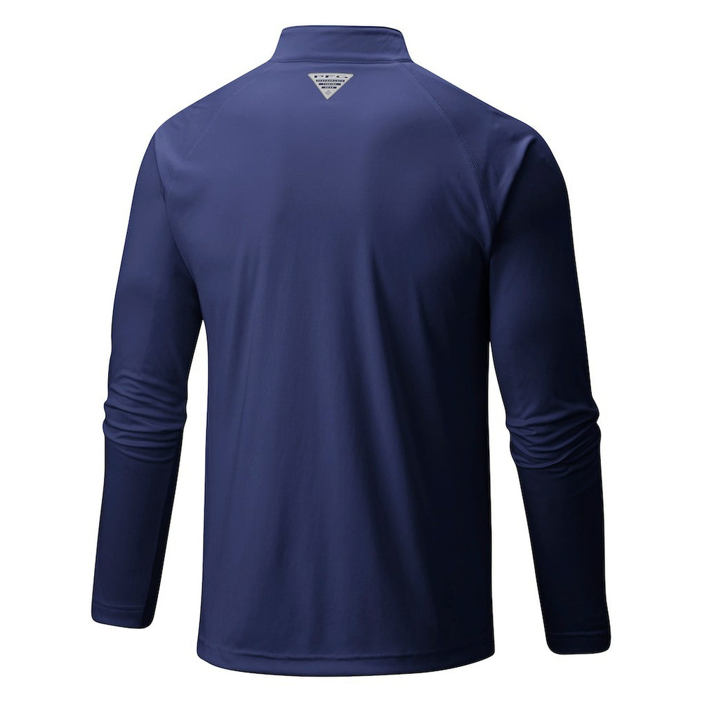 Denver Nuggets Terminal Tackle Raglan Omni-Shade Quarter-Zip Jacket Navy