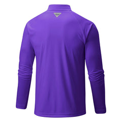Sacramento Kings Terminal Tackle Raglan Omni-Shade Quarter-Zip Jacket Purple