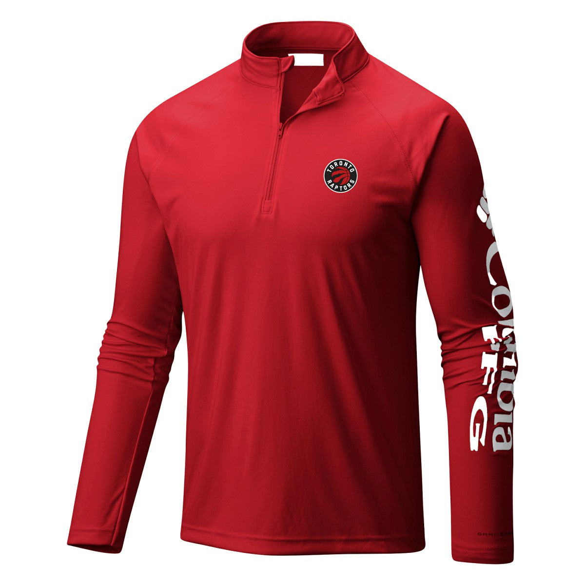 Toronto Raptors Terminal Tackle Raglan Omni-Shade Quarter-Zip Jacket Red