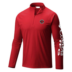 Toronto Raptors Terminal Tackle Raglan Omni-Shade Quarter-Zip Jacket Red