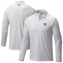 Sacramento Kings Terminal Tackle Raglan Omni-Shade Quarter-Zip Jacket White