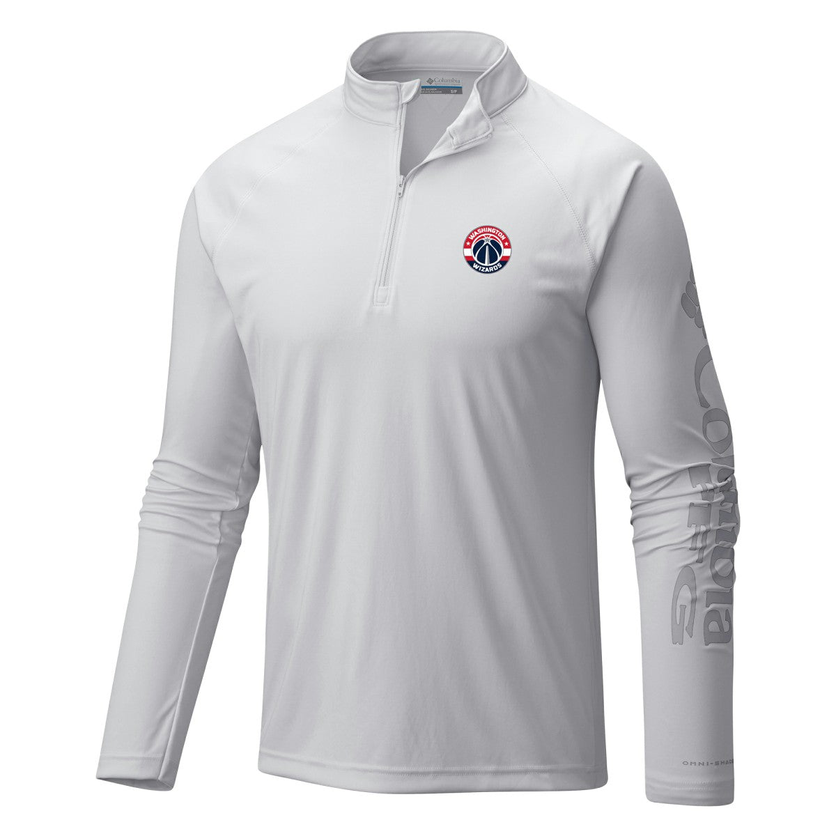 Washington Wizards Terminal Tackle Raglan Omni-Shade Quarter-Zip Jacket White