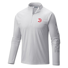 Atlanta Hawks Terminal Tackle Raglan Omni-Shade Quarter-Zip Jacket White