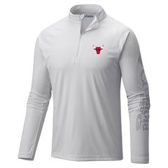 Chicago Bulls Terminal Tackle Raglan Omni-Shade Quarter-Zip Jacket White