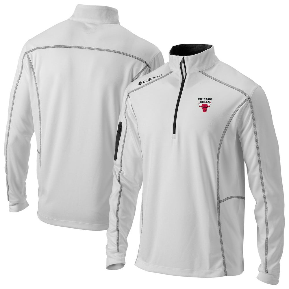 Chicago Bulls Omni-Wick Shotgun Quarter-Zip Pullover White