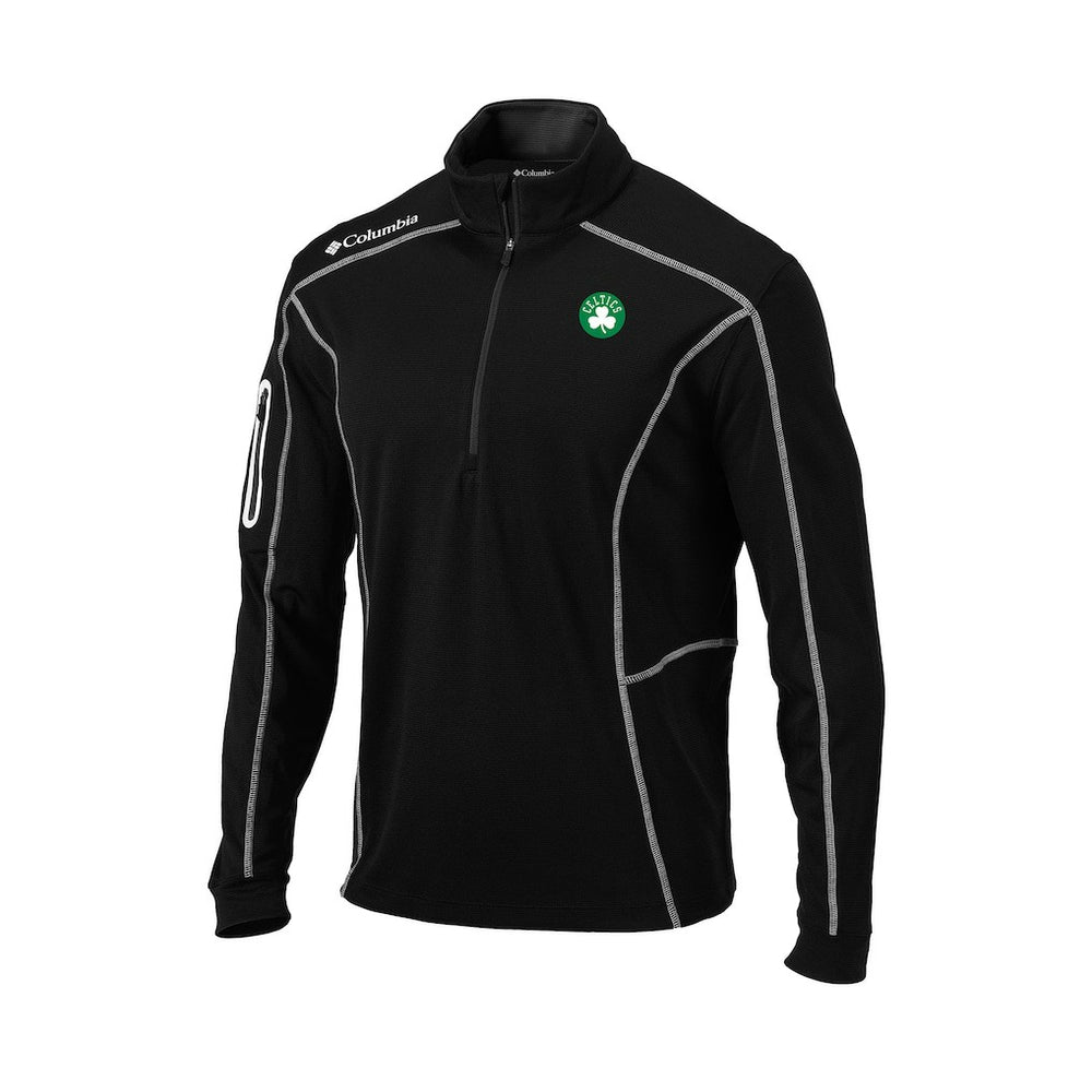 Boston Celtics Omni-Wick Shotgun Quarter-Zip Pullover Black
