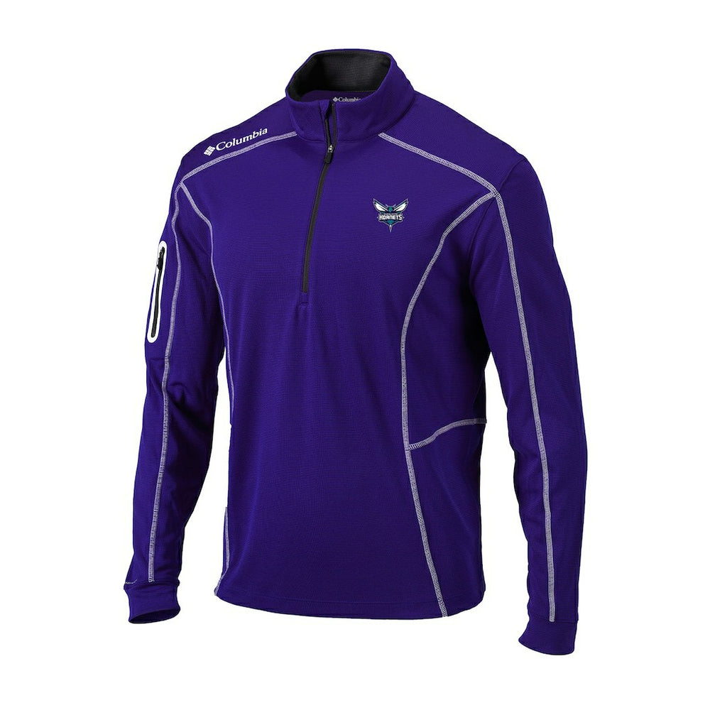 Charlotte Hornets Omni-Wick Shotgun Quarter-Zip Pullover Purple