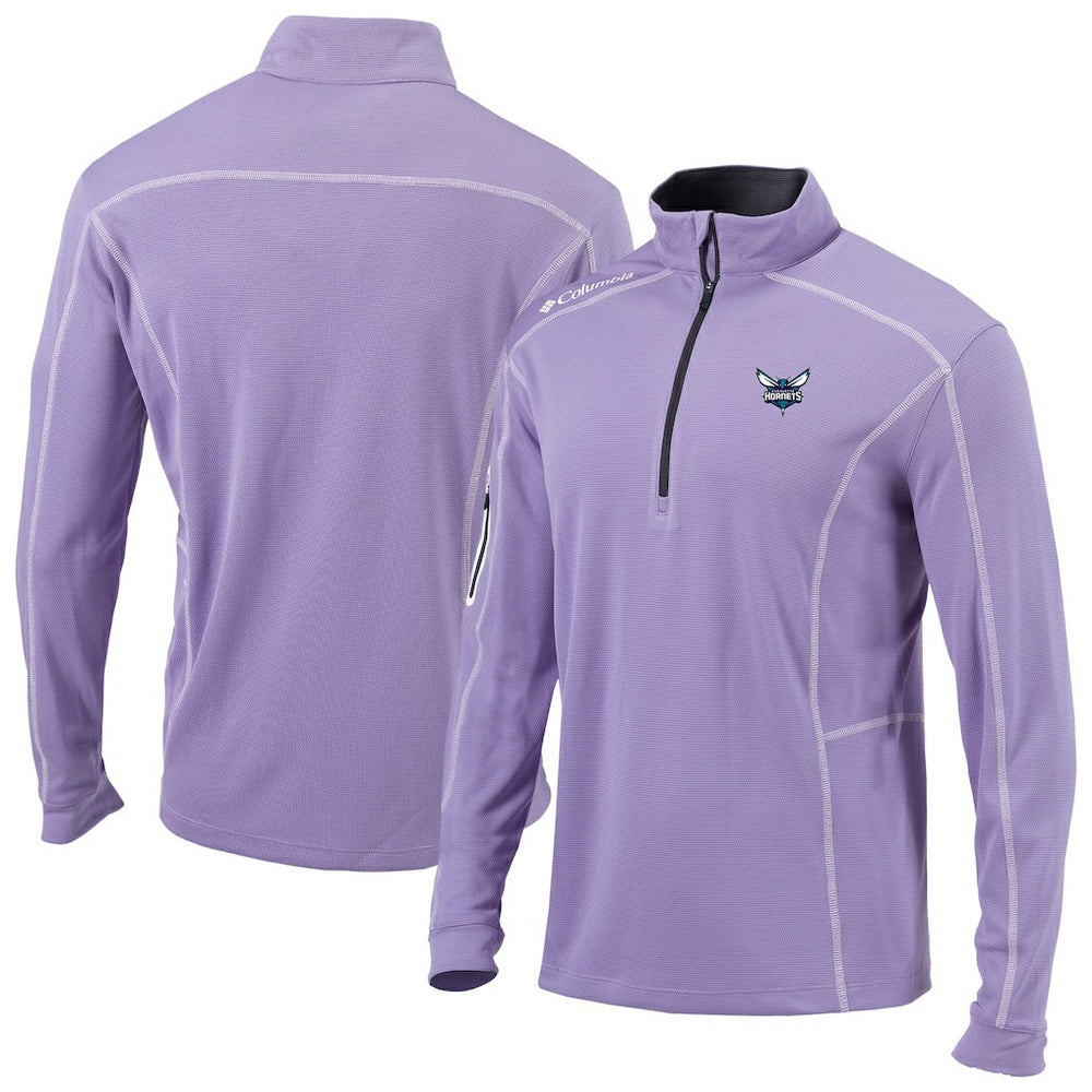 Charlotte Hornets Omni-Wick Shotgun Quarter-Zip Pullover Lavender