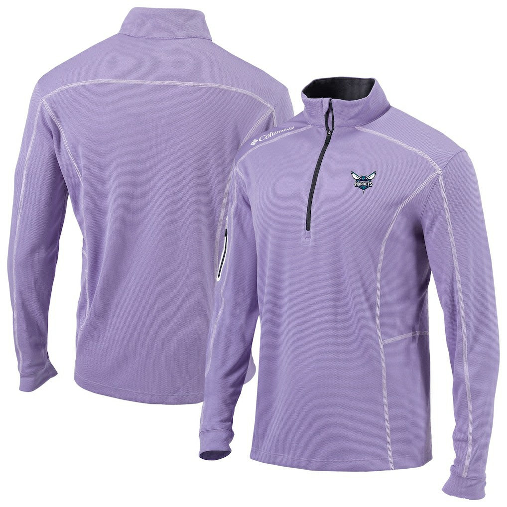 Charlotte Hornets Omni-Wick Shotgun Quarter-Zip Pullover Lavender