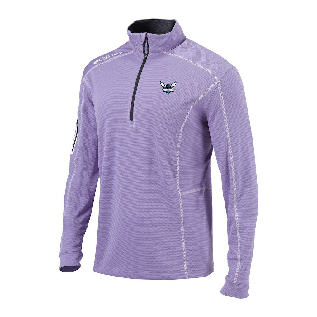 Charlotte Hornets Omni-Wick Shotgun Quarter-Zip Pullover Lavender