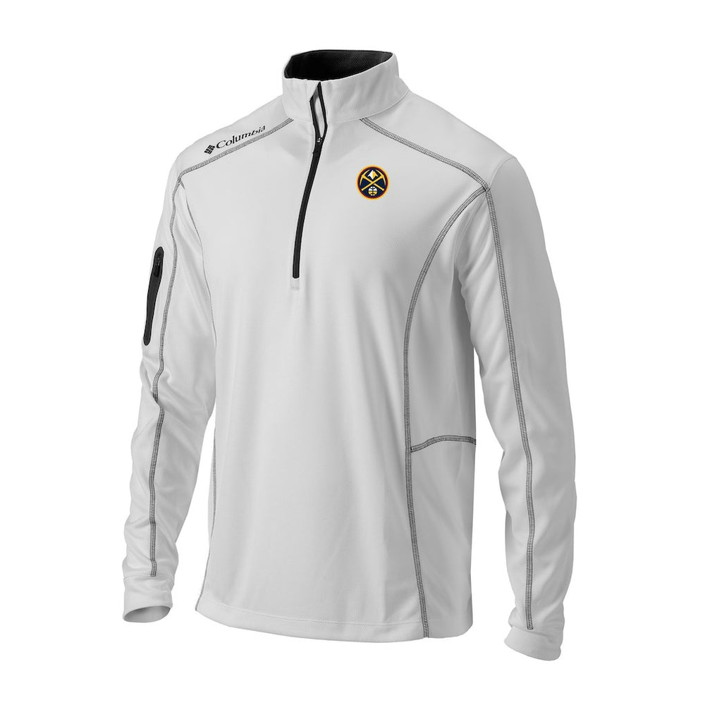 Denver Nuggets Omni-Wick Shotgun Quarter-Zip Pullover White