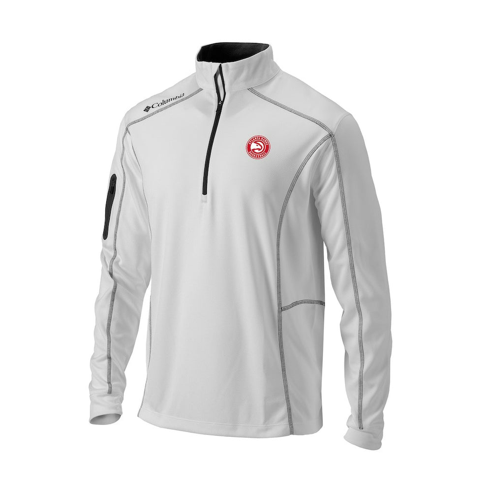 Atlanta Hawks Omni-Wick Shotgun Quarter-Zip Pullover White