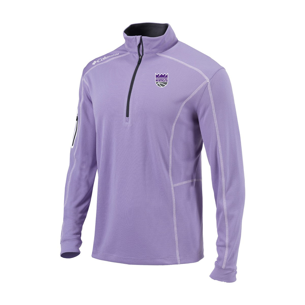 Sacramento Kings Omni-Wick Shotgun Quarter-Zip Pullover Lavender