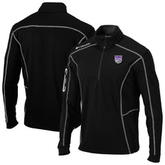 Sacramento Kings Omni-Wick Shotgun Quarter-Zip Pullover Black