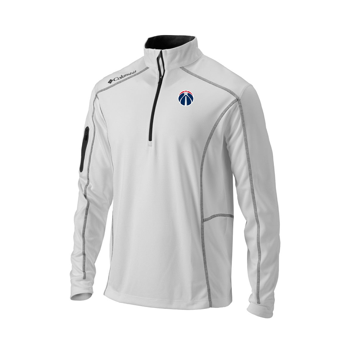 Washington Wizards Omni-Wick Shotgun Quarter-Zip Pullover White