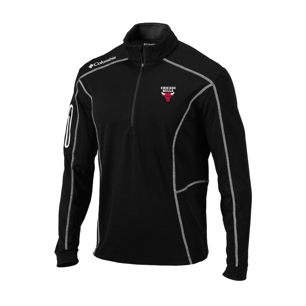 Chicago Bulls Omni-Wick Shotgun Quarter-Zip Pullover Black