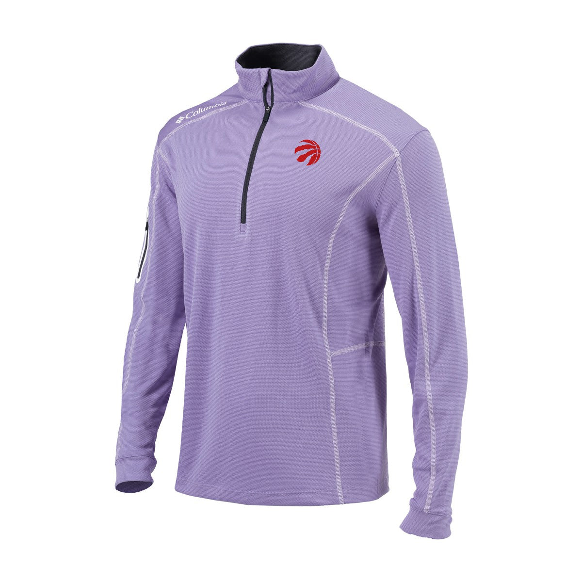 Toronto Raptors Omni-Wick Shotgun Quarter-Zip Pullover Lavender