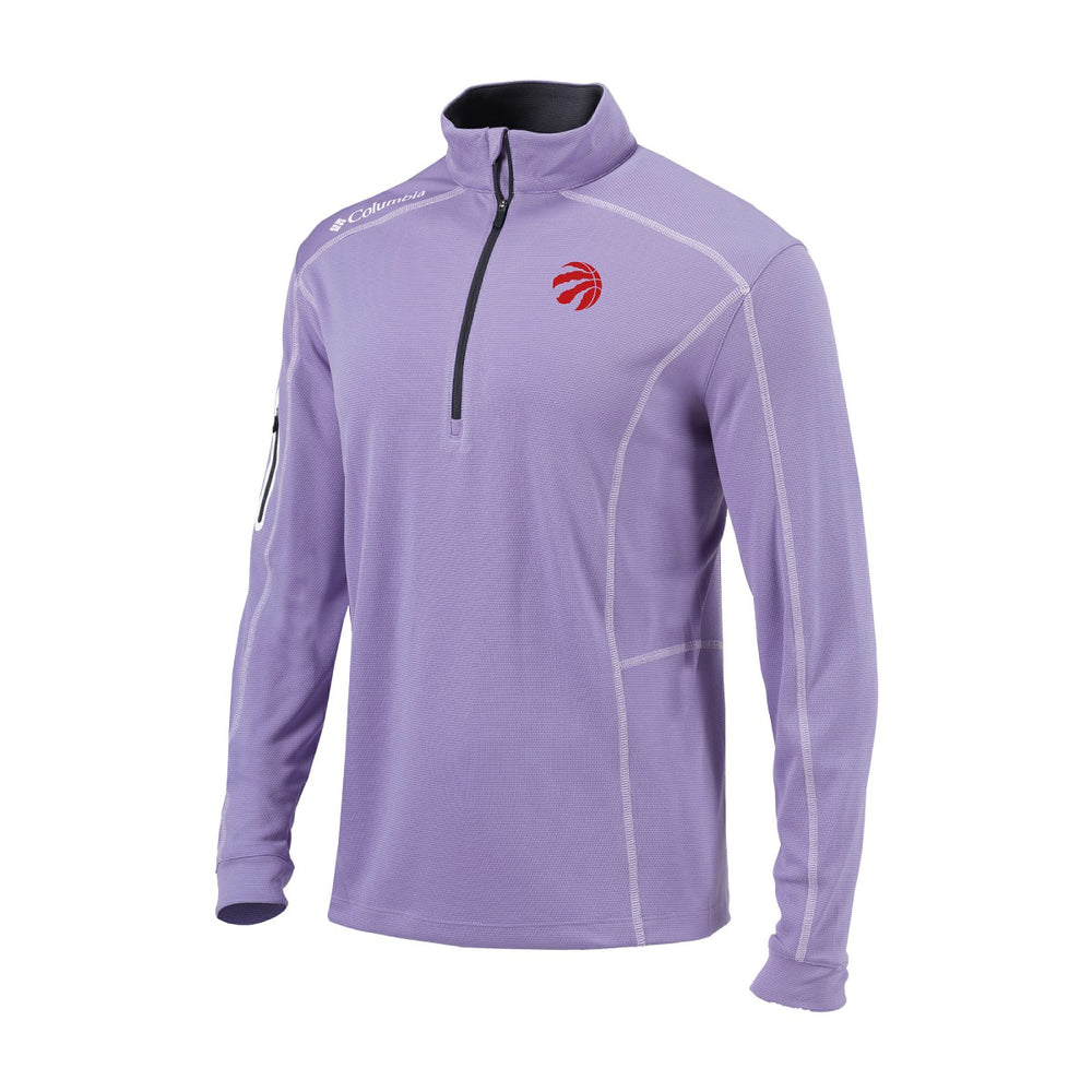 Toronto Raptors Omni-Wick Shotgun Quarter-Zip Pullover Lavender