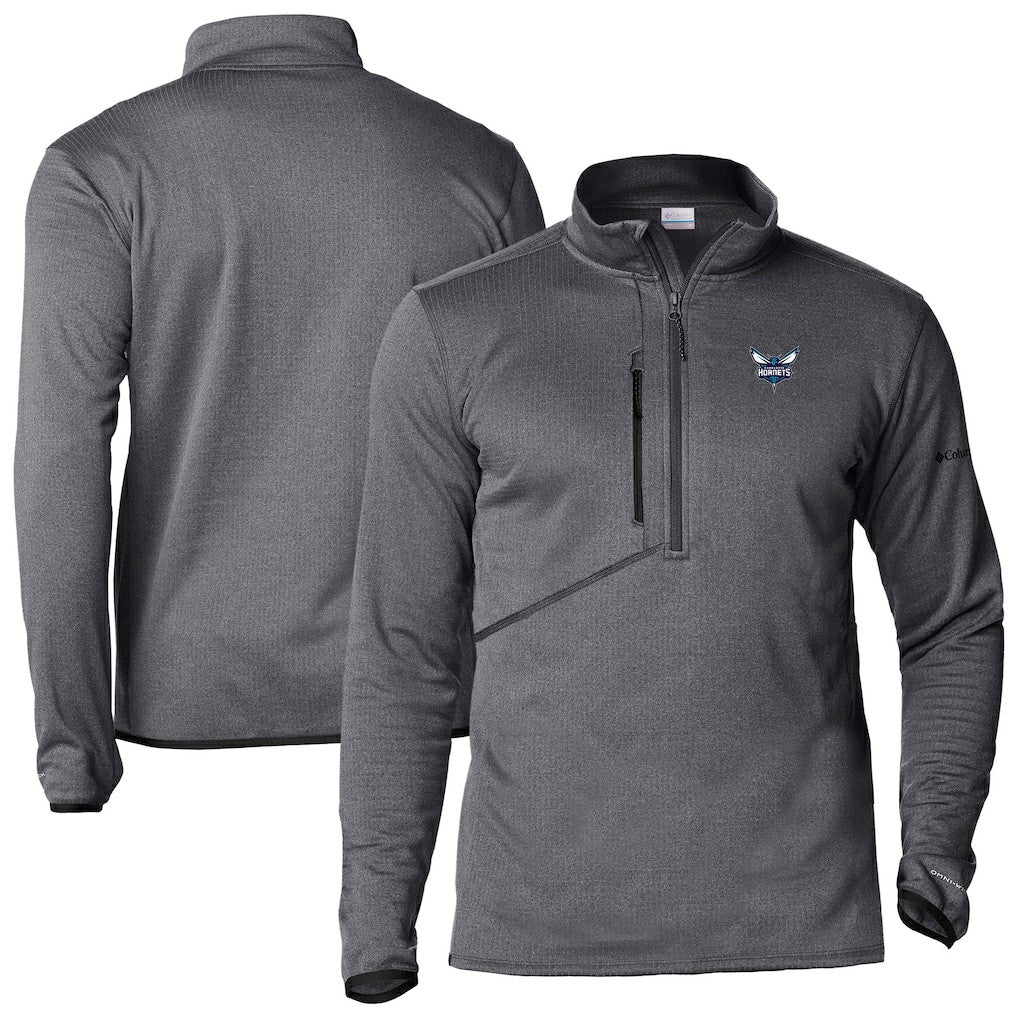 Charlotte Hornets Park View Half-Zip Top Gray