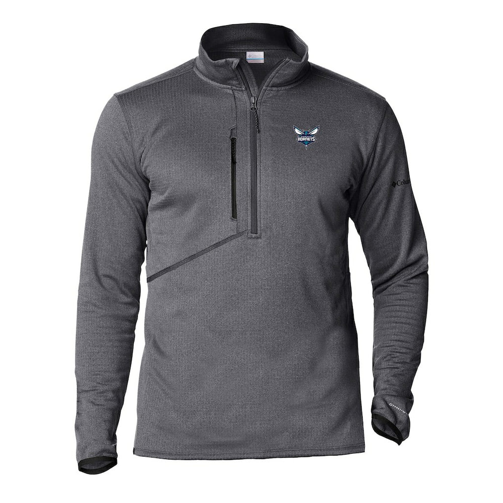 Charlotte Hornets Park View Half-Zip Top Gray