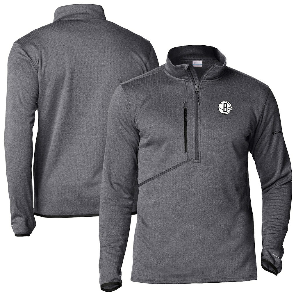 Brooklyn Nets Park View Half-Zip Top Gray