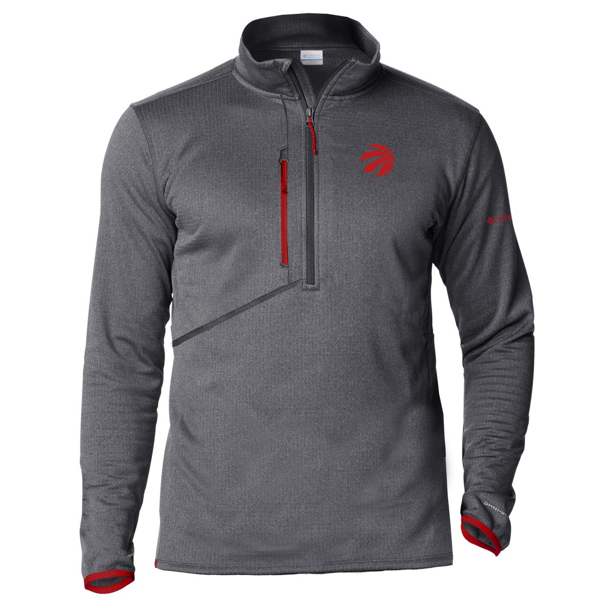 Toronto Raptors Park View Half-Zip Top Gray