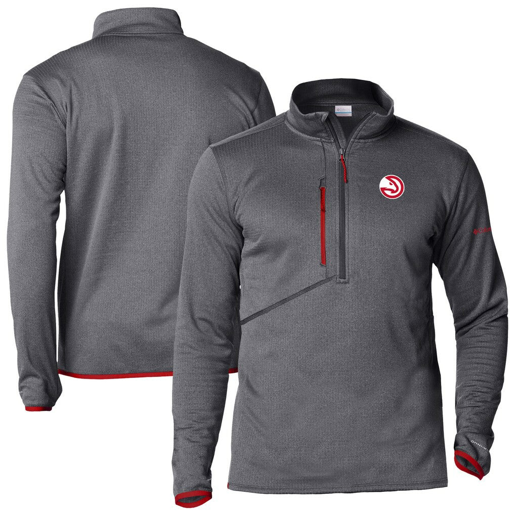 Atlanta Hawks Park View Half-Zip Top Gray