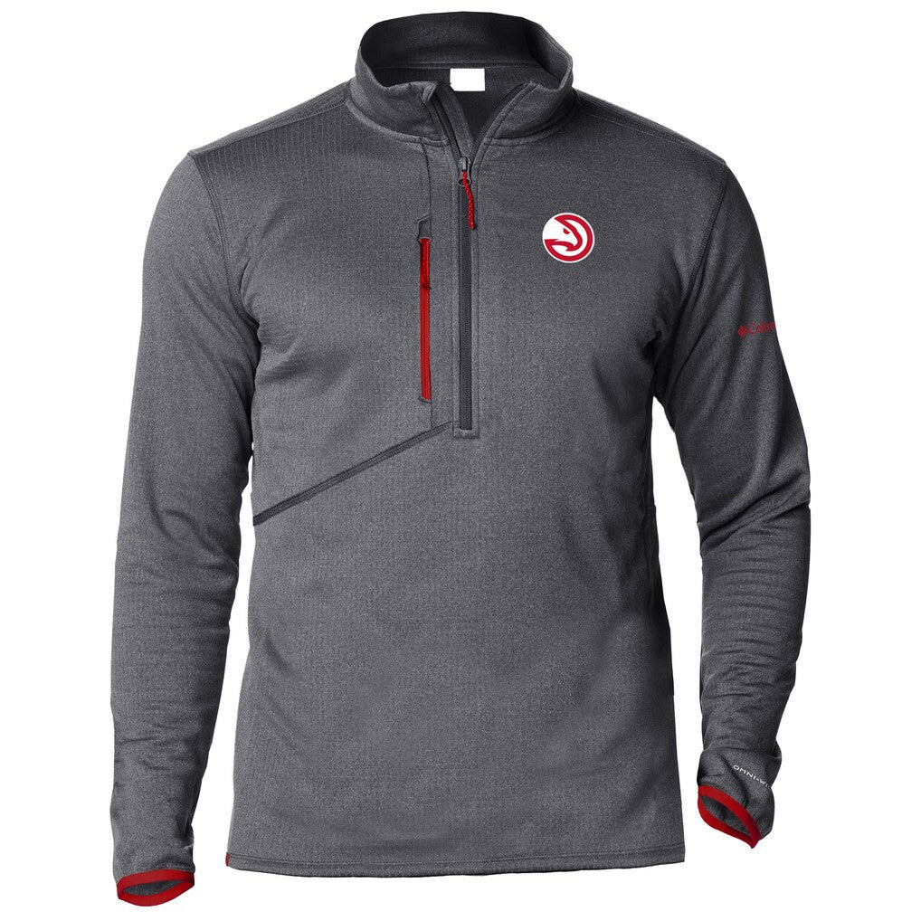 Atlanta Hawks Park View Half-Zip Top Gray