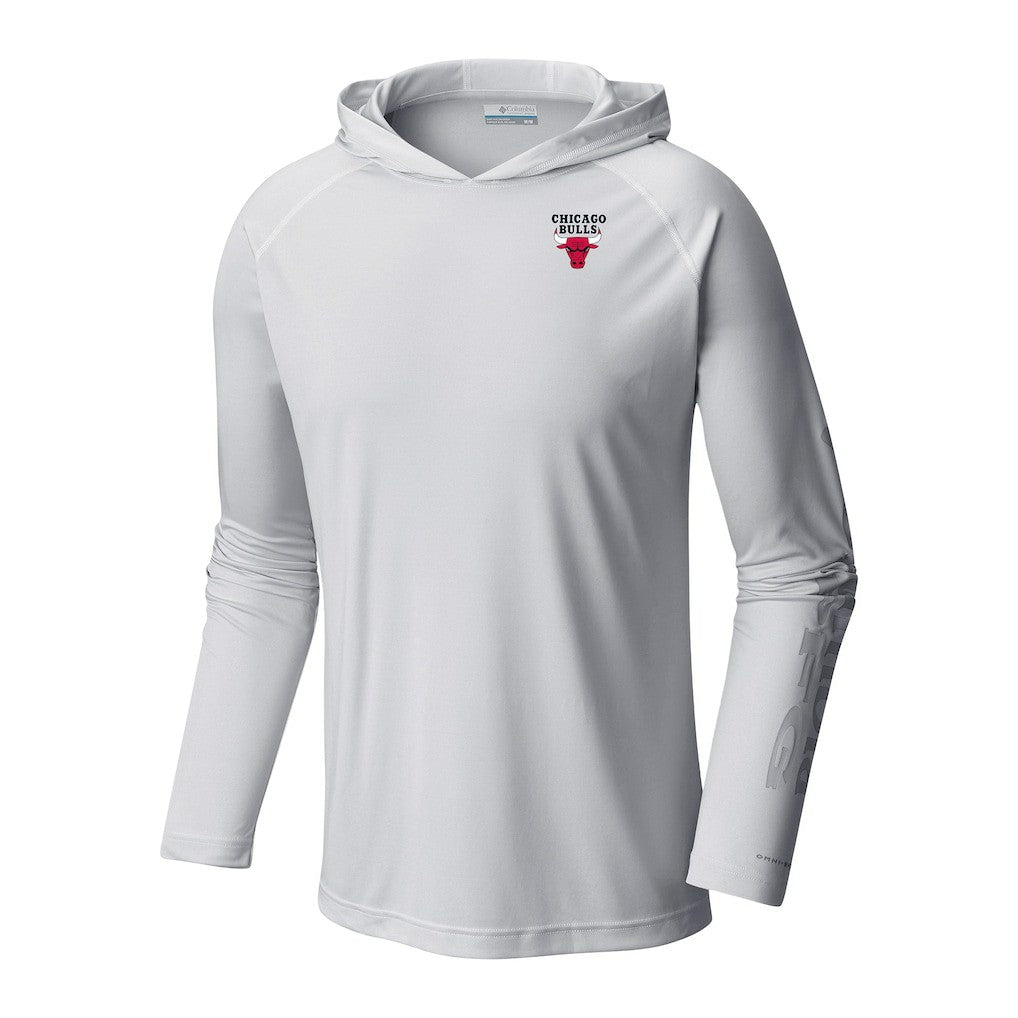 Chicago Bulls Terminal Tackle Long Sleeve Hoodie T-Shirt White