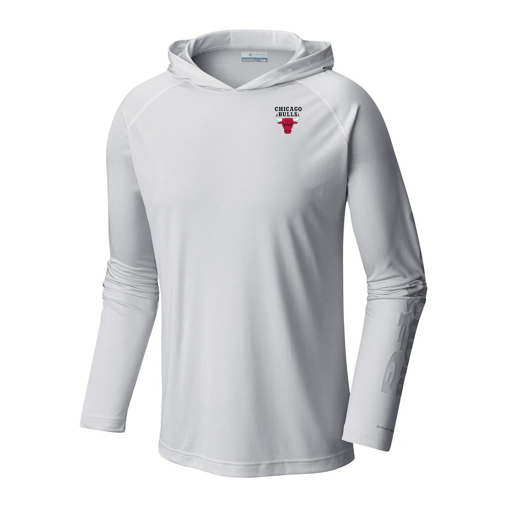 Chicago Bulls Terminal Tackle Long Sleeve Hoodie T-Shirt White