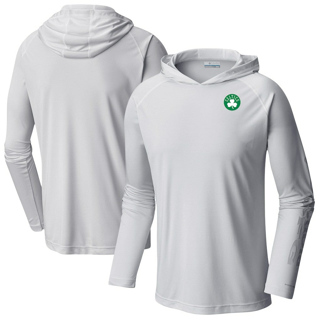 Boston Celtics Terminal Tackle Long Sleeve Hoodie T-Shirt White