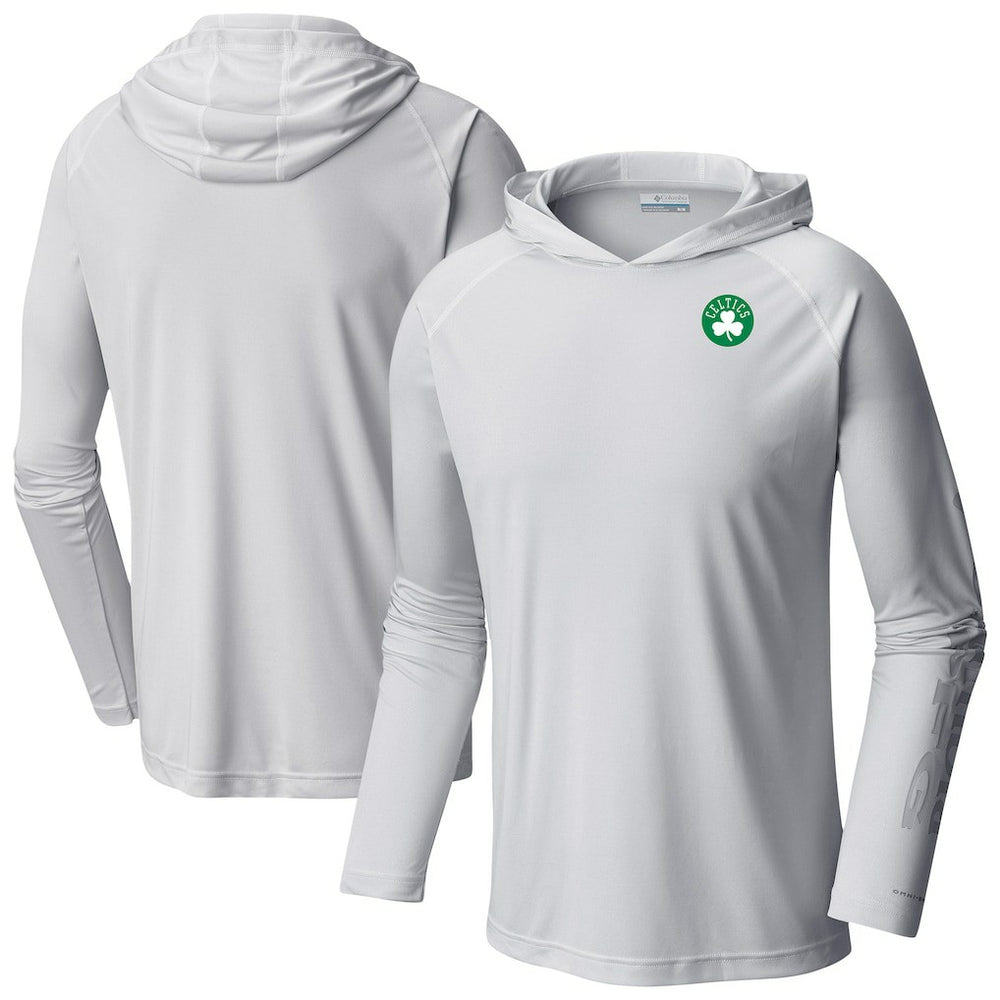 Boston Celtics Terminal Tackle Long Sleeve Hoodie T-Shirt White