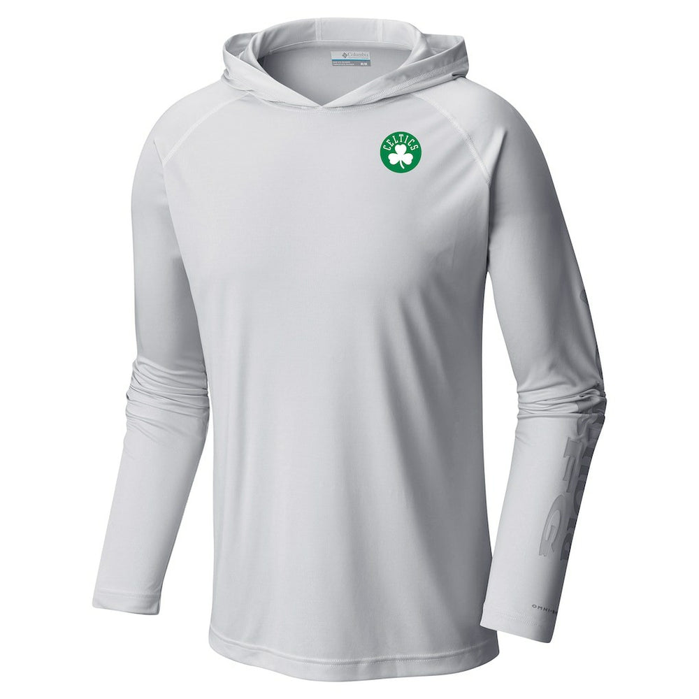 Boston Celtics Terminal Tackle Long Sleeve Hoodie T-Shirt White