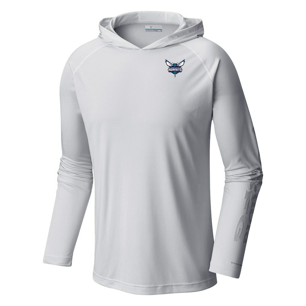 Charlotte Hornets Terminal Tackle Long Sleeve Hoodie T-Shirt White