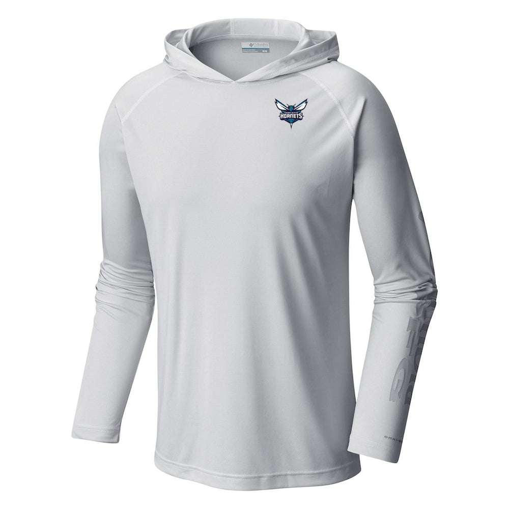 Charlotte Hornets Terminal Tackle Long Sleeve Hoodie T-Shirt White