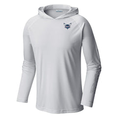 Charlotte Hornets Terminal Tackle Long Sleeve Hoodie T-Shirt White