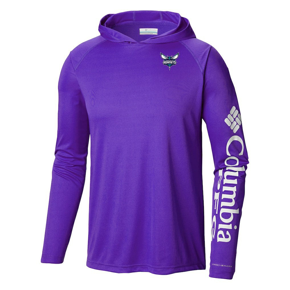 Charlotte Hornets Terminal Tackle Long Sleeve Hoodie T-Shirt Purple