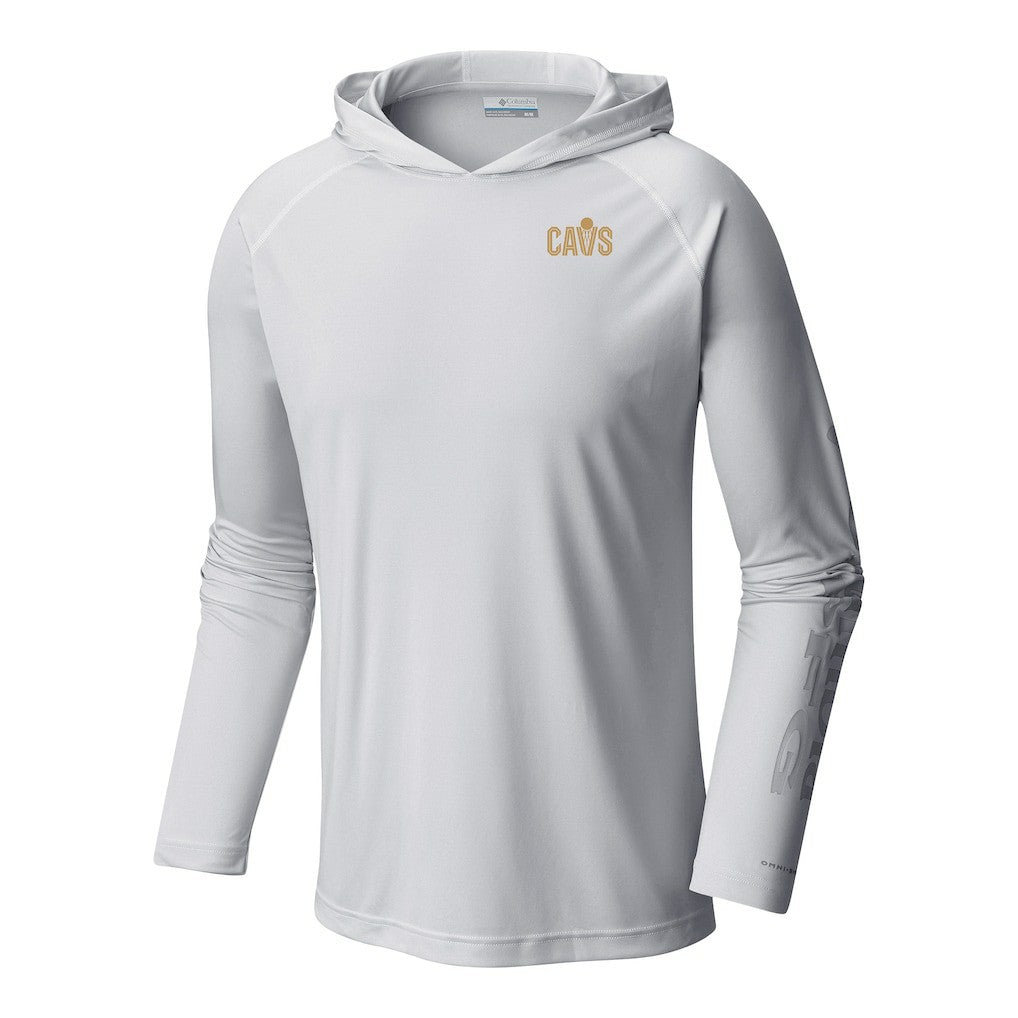 Cleveland Cavaliers Terminal Tackle Long Sleeve Hoodie T-Shirt White