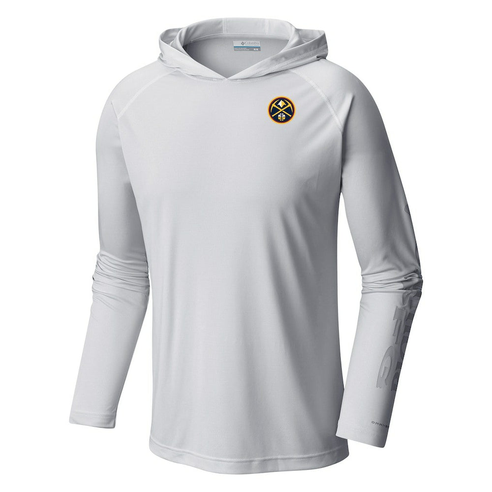 Denver Nuggets Terminal Tackle Long Sleeve Hoodie T-Shirt White