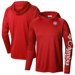 Detroit Pistons Terminal Tackle Long Sleeve Hoodie T-Shirt Red