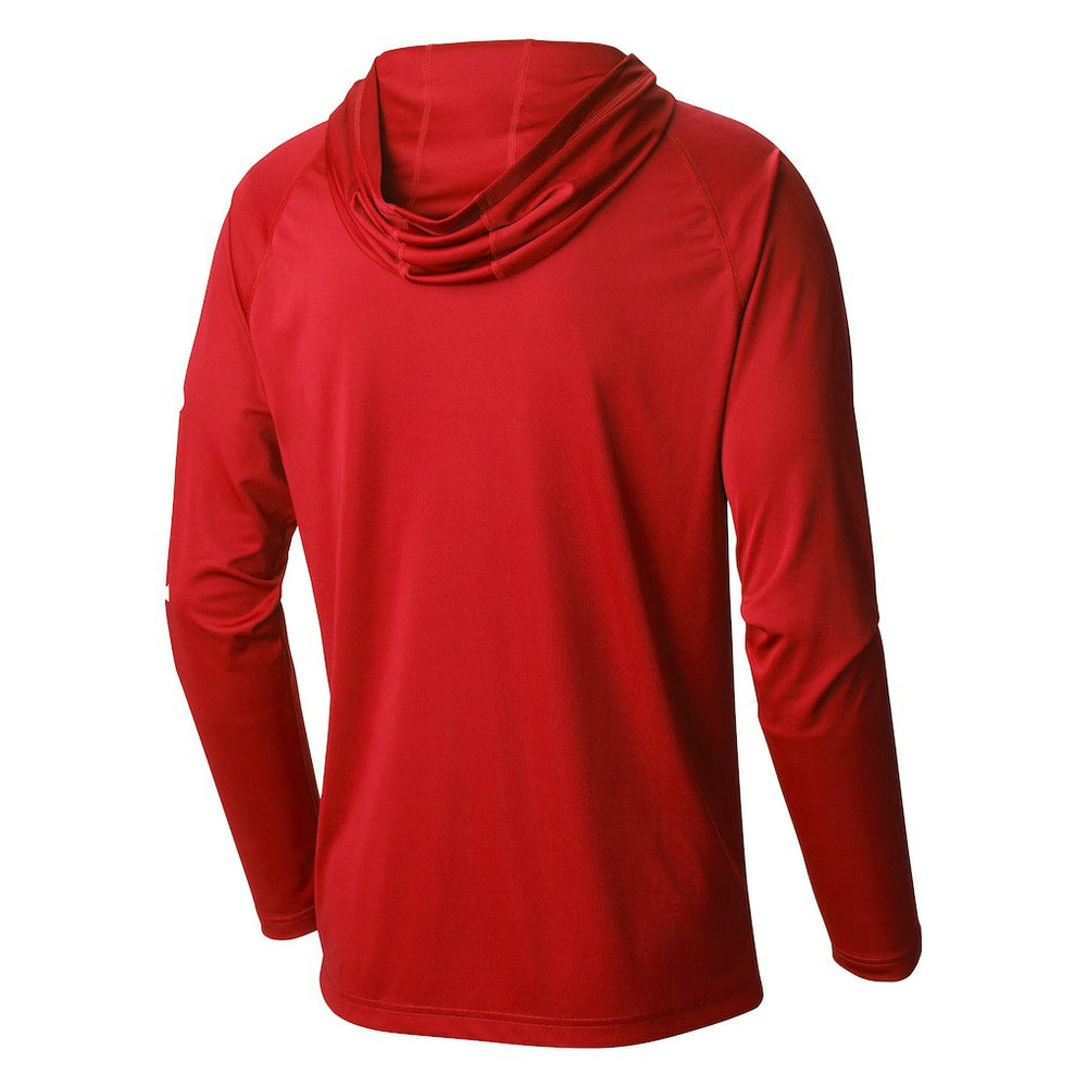 Detroit Pistons Terminal Tackle Long Sleeve Hoodie T-Shirt Red